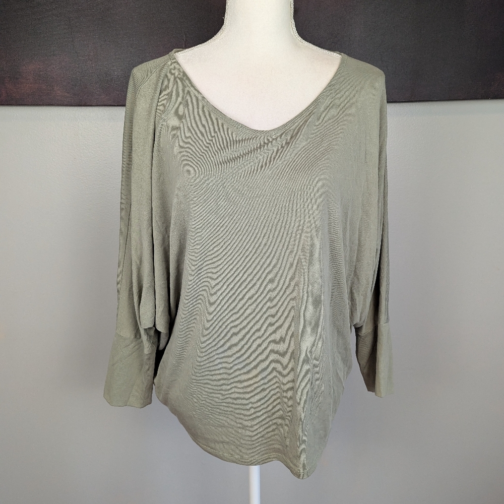 Muted green top